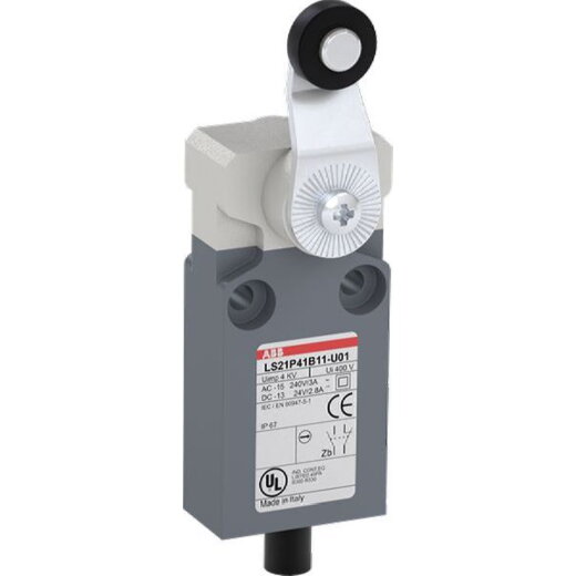 ABB Stotz-Kontakt Kompakt-Positionsschalter LS21P41B11-U01 grau IP67 1SBV016041R3801