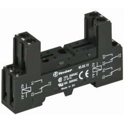 Finder Relaisfassung 95.85.10 schwarz mit Schraubklemme 1...