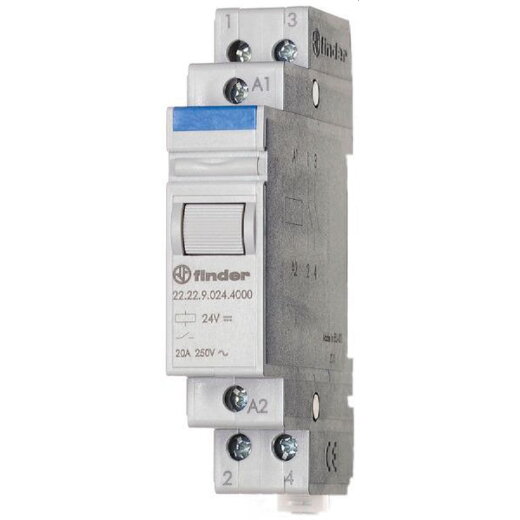 Finder Installations-Relais 22.22.9.024.4000 2S 20A 24VDC 1 STK