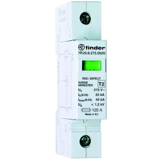 Finder SPD Überspannungsableiter 7P.21.8.275.1020 Varistor 1-phasig 1 STK