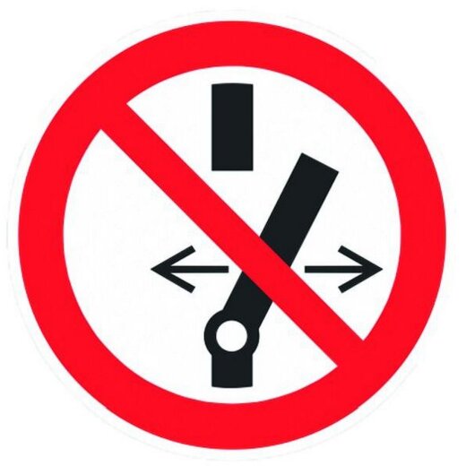 PROTEC.class Verbotszeichen Nicht schalten! PVZNS