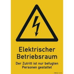 PROTEC.class Warnschild Elektr. Betriebsraum PWSEB...