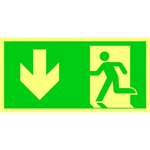 Protec.class Rettungszeichen PRZFPG gerade Folie 05104010