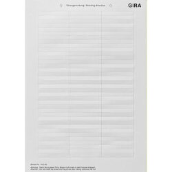 Gira Beschriftungsbogen 145300 54,5x7,0mm