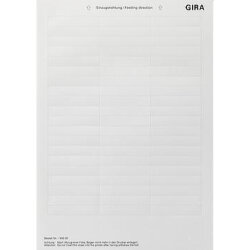 Gira Beschriftungsbogen 145000 60,7x11,8mm