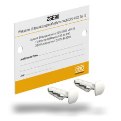 OBO Kennzeichnungsschild KS-ZSE DE für Zugentlastung