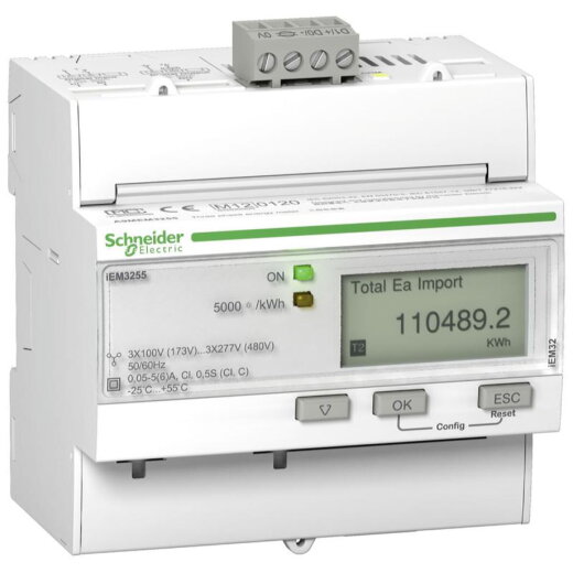 Schneider Electric Zähler A9MEM3255 5A 3polig+N MODBUS MID