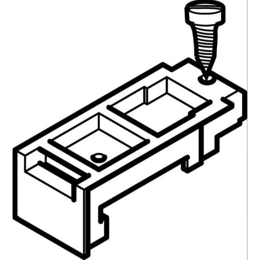 ABN Braun Gerätetragschiene mit Befestigungs-Schrauben_ESPRO PC90N