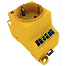 WAGO Schaltschrank-Steckdose zur Tragschienen-...