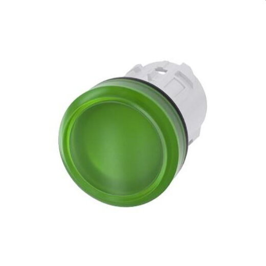 Siemens Leuchtmelder 22mm rund gruen Linse glatt 3SU1001-6AA40-0AA0