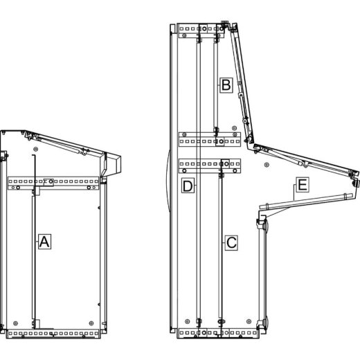 Schneider Electric Montageplatte Einf. f. Steuerpult B1200mm H847xB1100mm NSYPMP85120