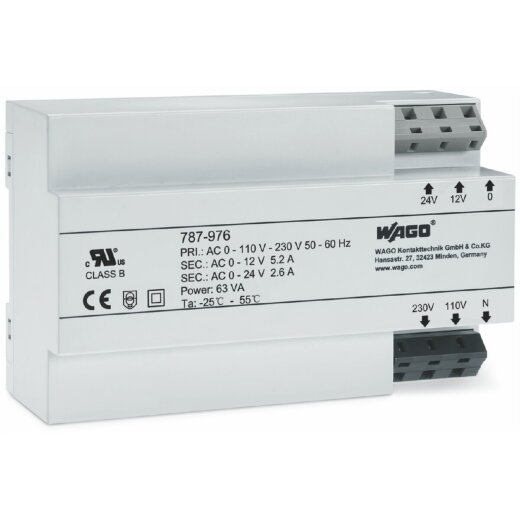 WAGO Transformator 63VA