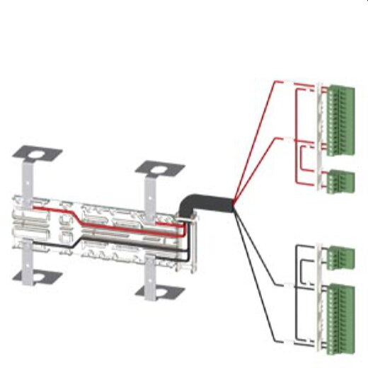 Siemens Spannungsversorgungskabel für 3KC8 2polig für 630A 3KC9833-3