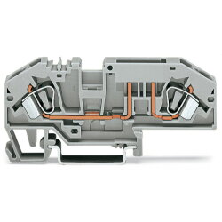 WAGO 2 Leiter Sicherungsklemme 282-696 grau für...