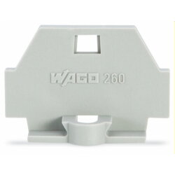 WAGO Abschlussplatte 260-361 grau