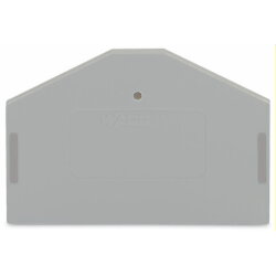 WAGO Abschlussplatte u. Zwischenplatte 280-312 grau