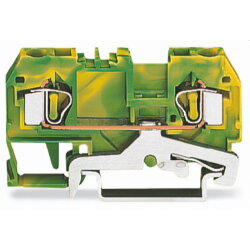 WAGO 2 Leiter Schutzleiterklemme 281-907 grün-gelb 4qmm