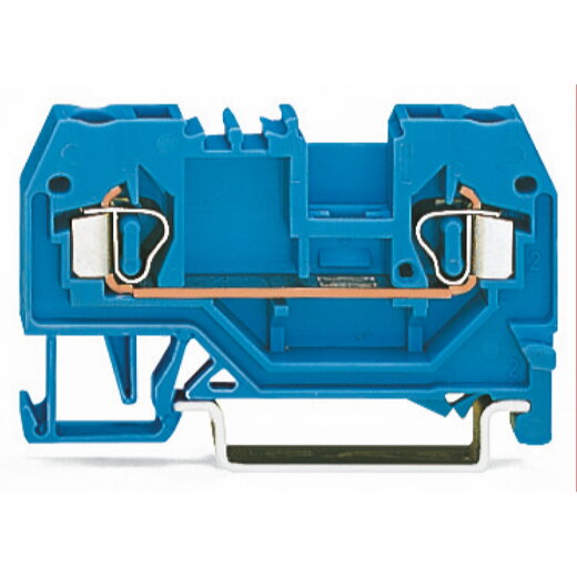 WAGO 2 Leiter Durchgangsklemme 280-904 2,5qmm blau
