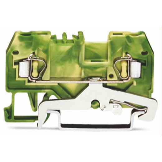 WAGO 2 Leiter Schutzleiterklemme 280-907 2,5qmm grün-gelb