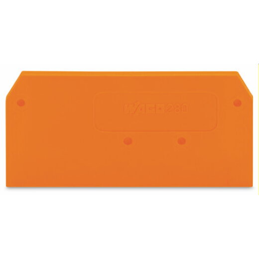 WAGO Abschlussplatte u. Zwischenplatte 280-309 orange