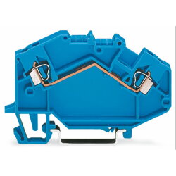 WAGO 2 Leiter Durchgangsklemme 780-604 2,5qmm blau
