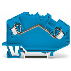 WAGO 2 Leiter Durchgangsklemme 781-604 4,0qmm blau