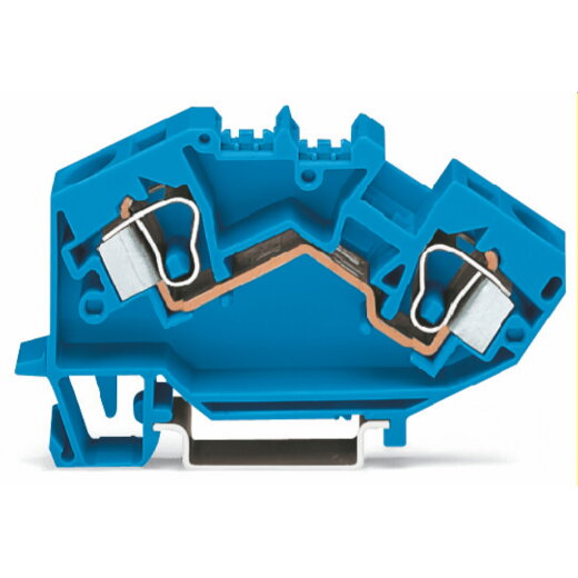 WAGO 2 Leiter Durchgangsklemme 784-604 10qmm blau