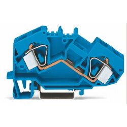 WAGO 2 Leiter Durchgangsklemme 783-604 16qmm blau