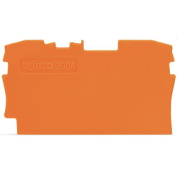 WAGO Abschlussplatte u. Zwischenplatte 2004-1292 orange