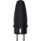 Merten SCHUKO-Gummistecker 122151 schwarz