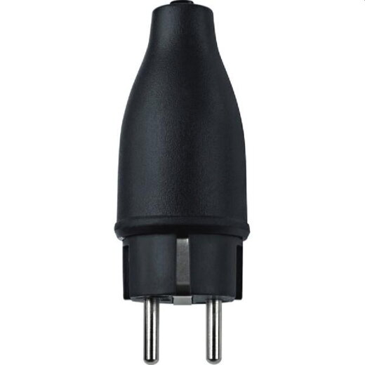 Merten SCHUKO-Vollgummistecker 123851 16A 250V schwarz