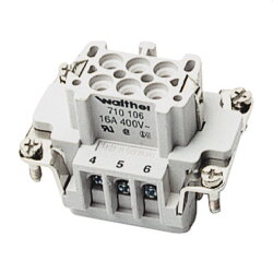 Walther Buchseneinsatz 710106 6polig 710106