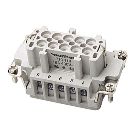 Walther Buchseneinsatz 710110 10polig 710110