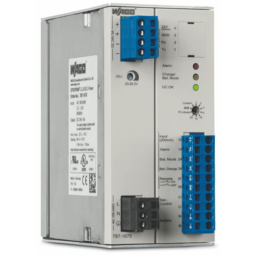 WAGO primär getaktete Stromversorgung 787-1675 m.USV 230/24V 5A