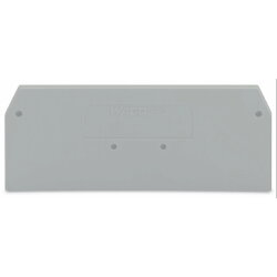 WAGO Abschlussplatte u. Zwischenplatte 280-324 grau