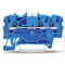 WAGO 3 Leiter Durchgangsklemme 2001-1304 TOPJOB S blau 1,5qmm