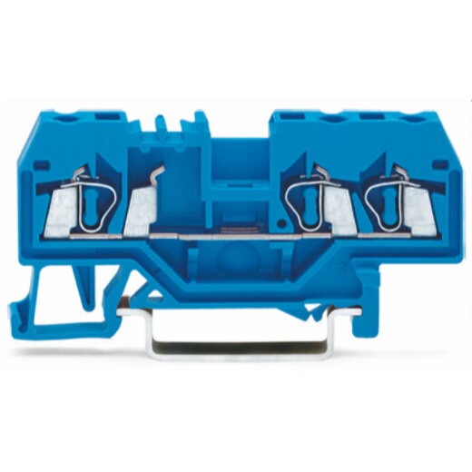 WAGO 3 Leiter Durchgangsklemme 280-684 blau 2,5qmm