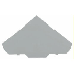 WAGO Abschlussplatte u. Zwischenplatte 280-319 grau