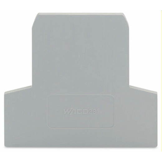 WAGO Abschlussplatte u. Zwischenplatte 281-311 grau