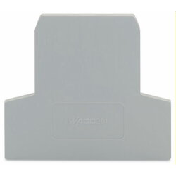 WAGO Abschlussplatte u. Zwischenplatte 281-311 grau