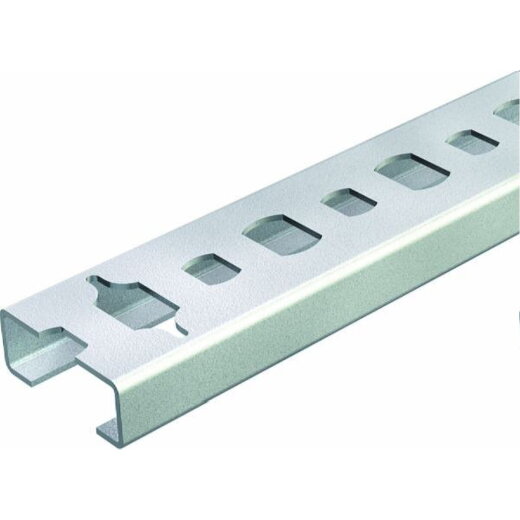 OBO Profilschiene CL2008BP2000BK 2000x20x8 gelocht