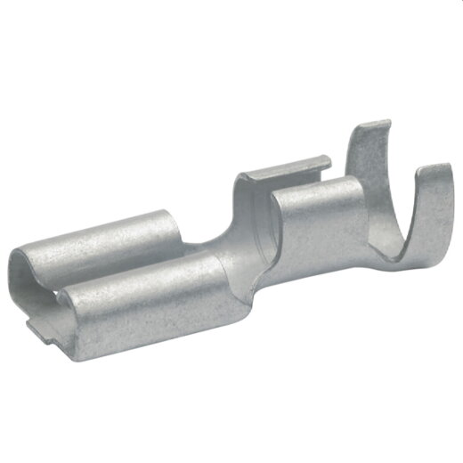 Klauke Flachsteckhülse n. DIN 6,3x0,8mm 1,5-2,5qmm Rastzunge VZ 2730