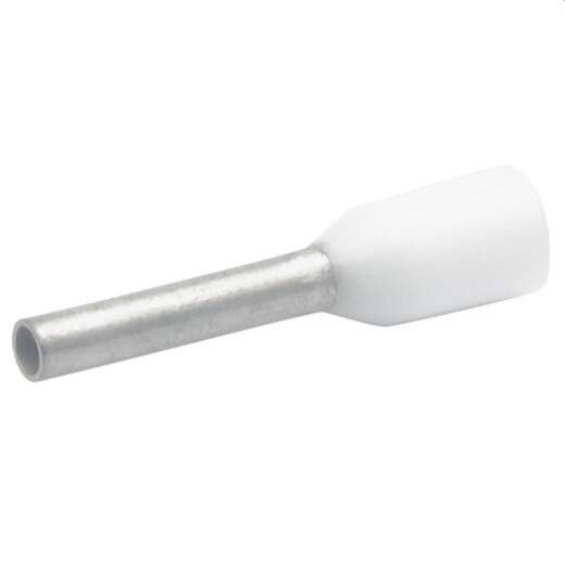 Klauke Aderendhülse n. DIN 0,75qmm 8mm weiss VZ isoliert 170W