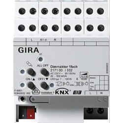 Gira Dimmaktor 217100 KNX/EIB Dimmen 1fach 500W REG