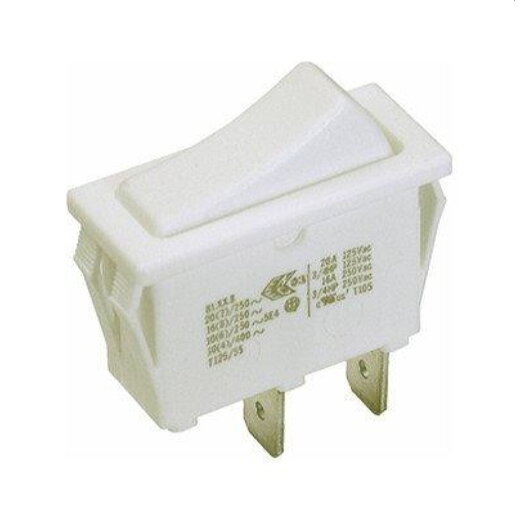 Bachmann Wippschalter 924.090 1polig weiss/weiss