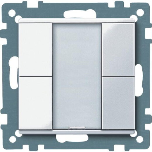 Merten Taster 617225 2fach aktivweiss glaenzend System