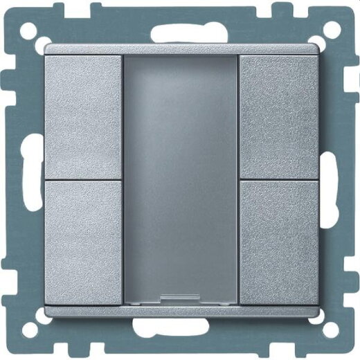 Merten Taster 627660 2fach aluminium System M