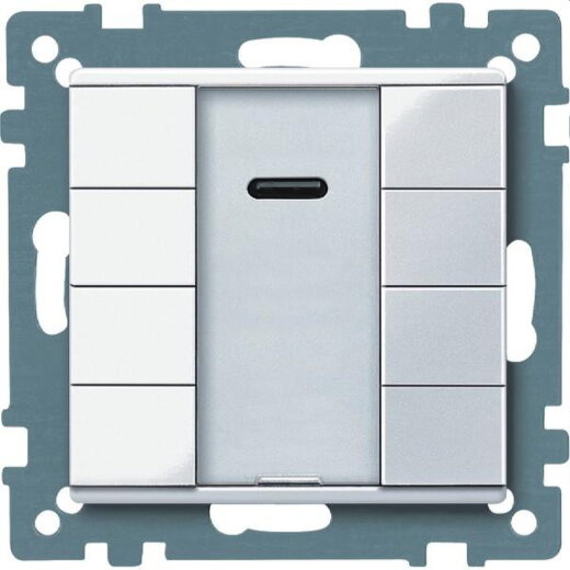 Merten Taster 617525 4fach aktivweiss glaenzend System