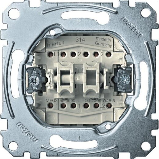 Merten Tastereinsatz MEG3159-0000 2 Wechsel 1polig 10A AC250V
