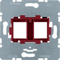 Berker Tragplatte M3454101 2fach mit roter Aufnahme